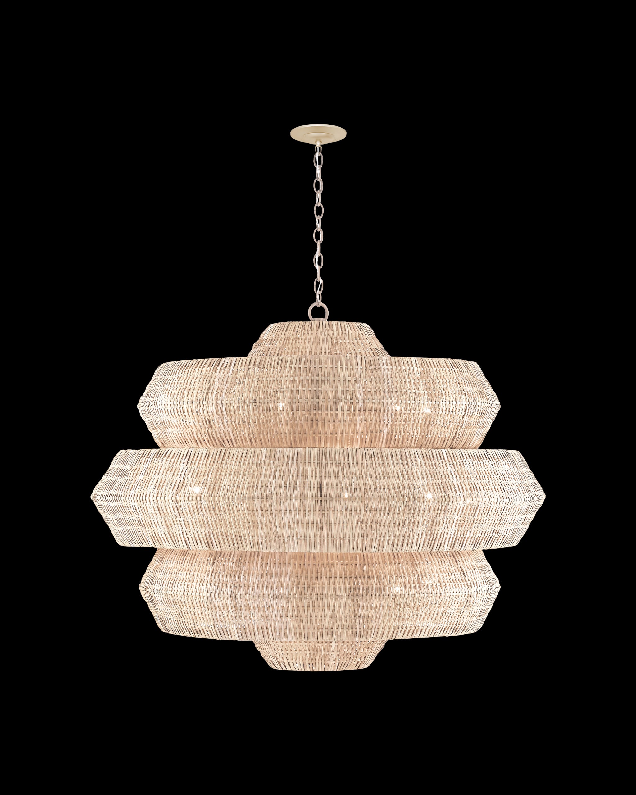 Currey & Company Antibes Grande White Chandelier