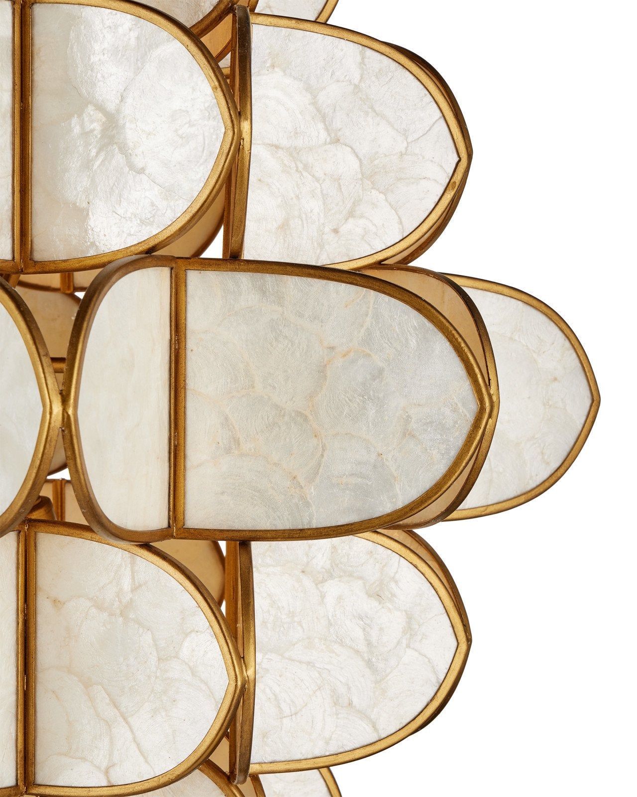 Currey & Company Galatea 30" Brass 9 Light Chandelier