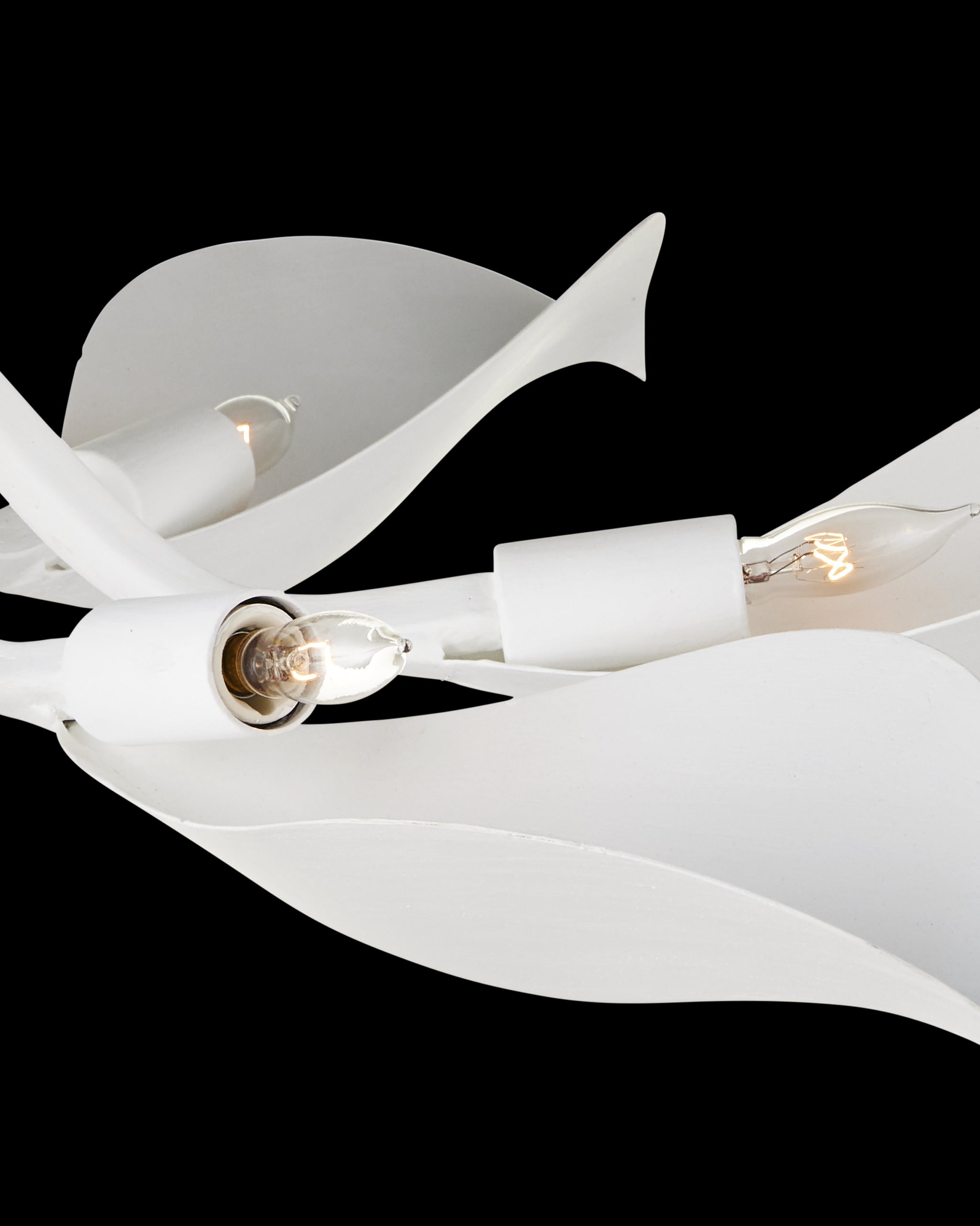 Currey & Company Snowflower Semi Flush Mount