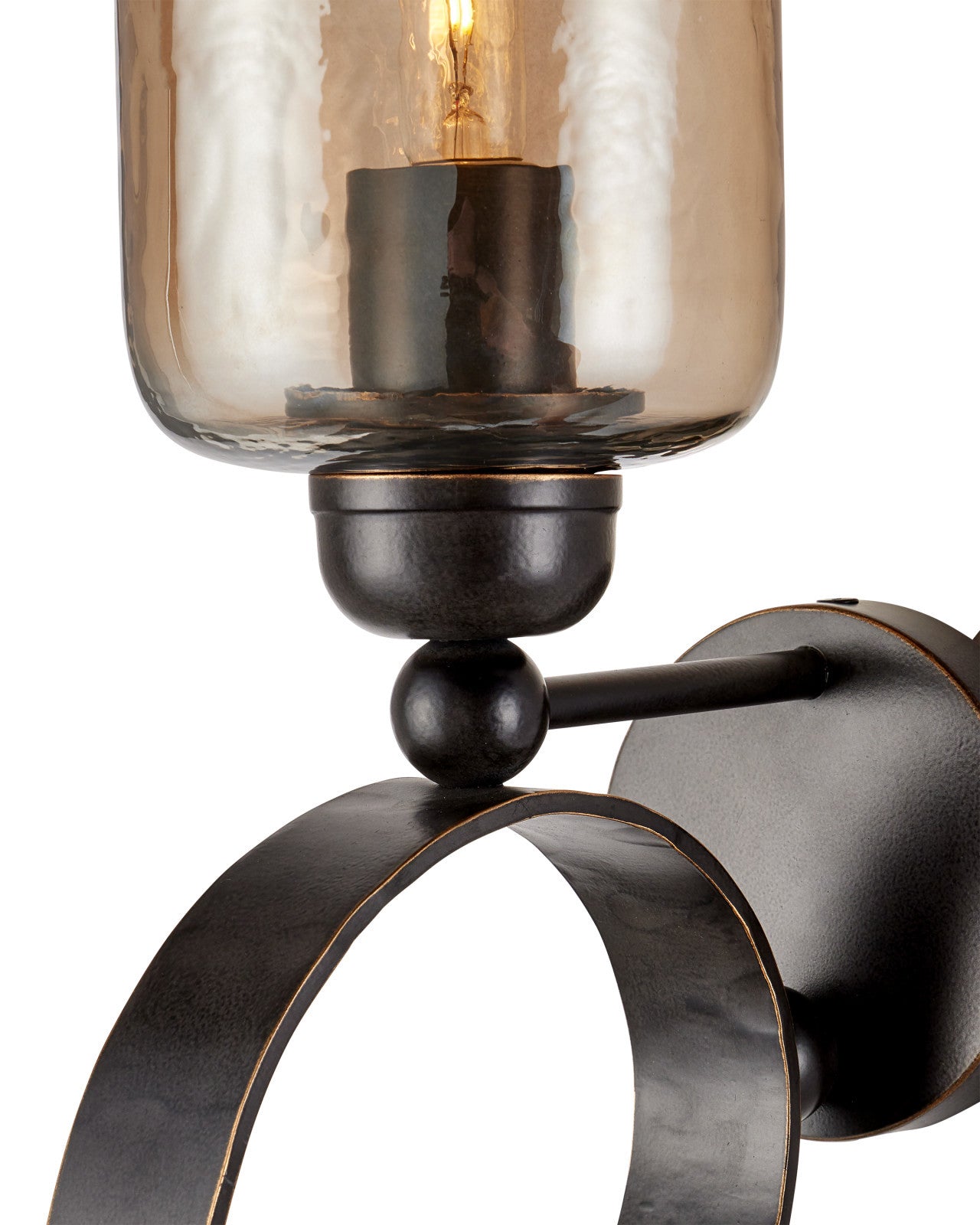 Currey & Company Wemyss Gilded 1 Light Wall Sconce