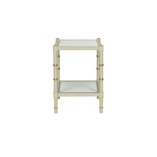 Chelsea House Conner Cane End Table Green