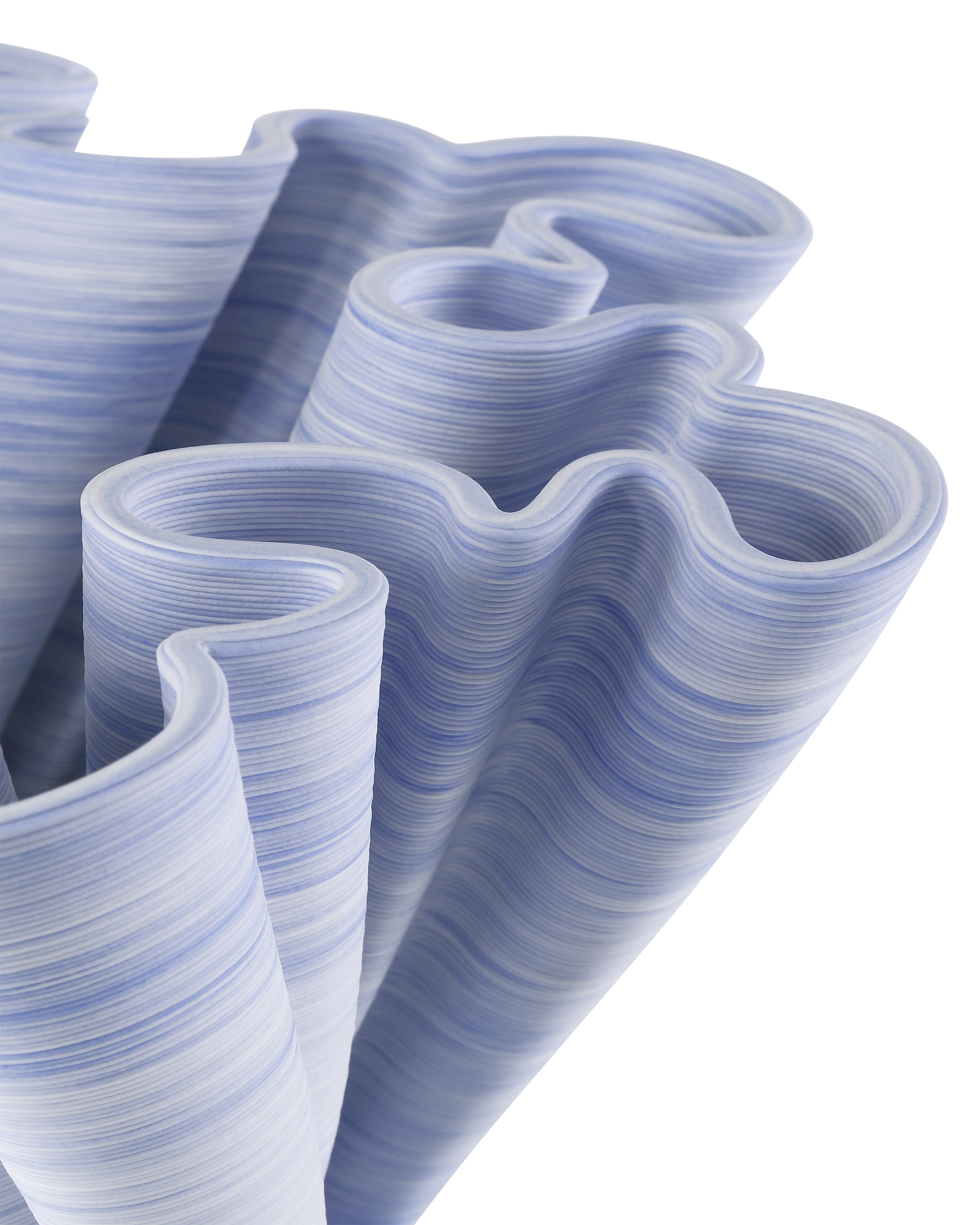 Currey & Company Twirl Blue Bowl