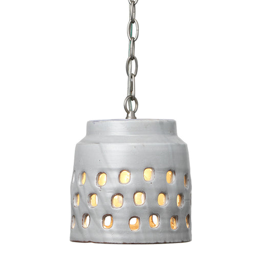 Jamie Young Perforated Pendant, Gray