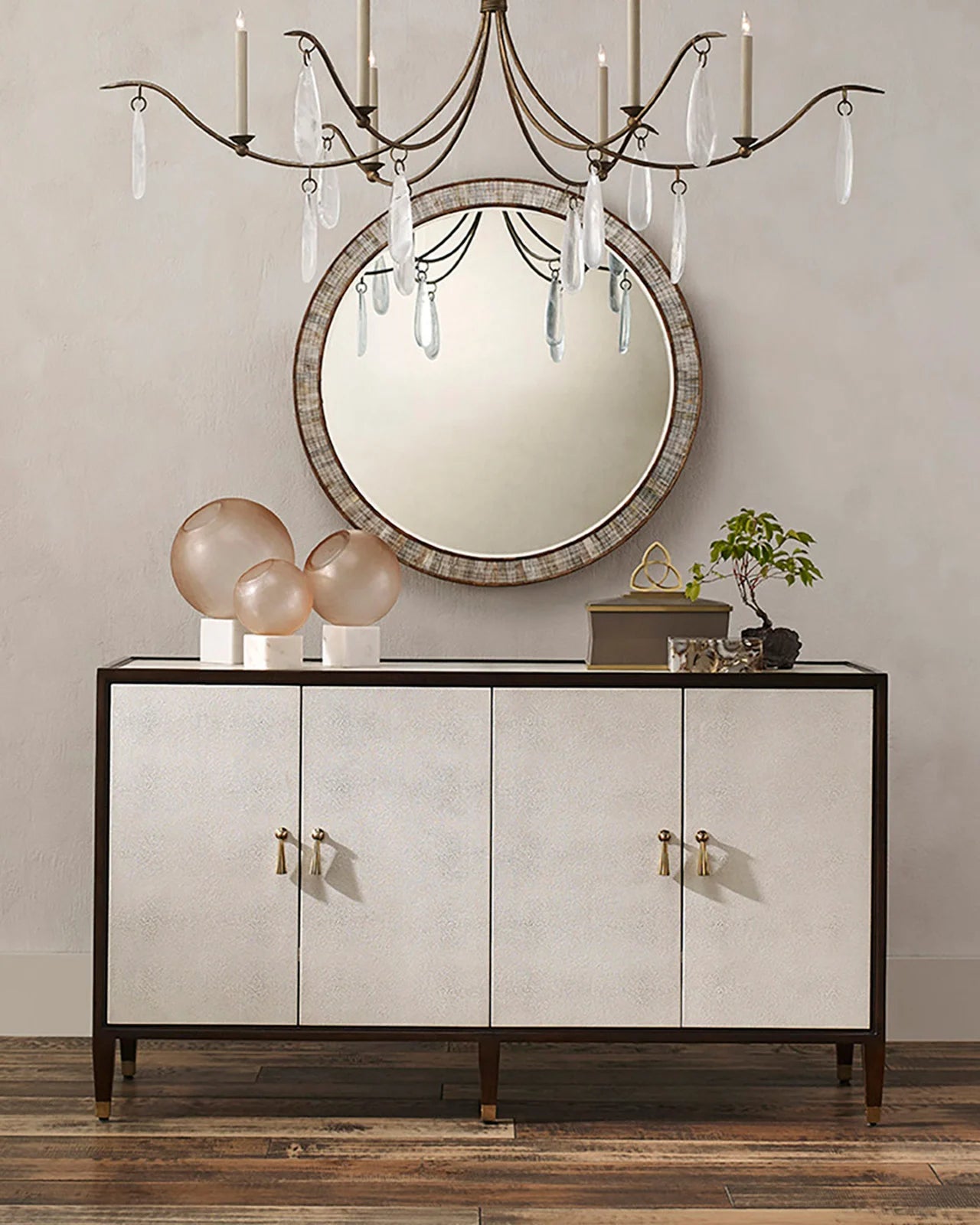 Currey and Company Evie Shagreen Credenza