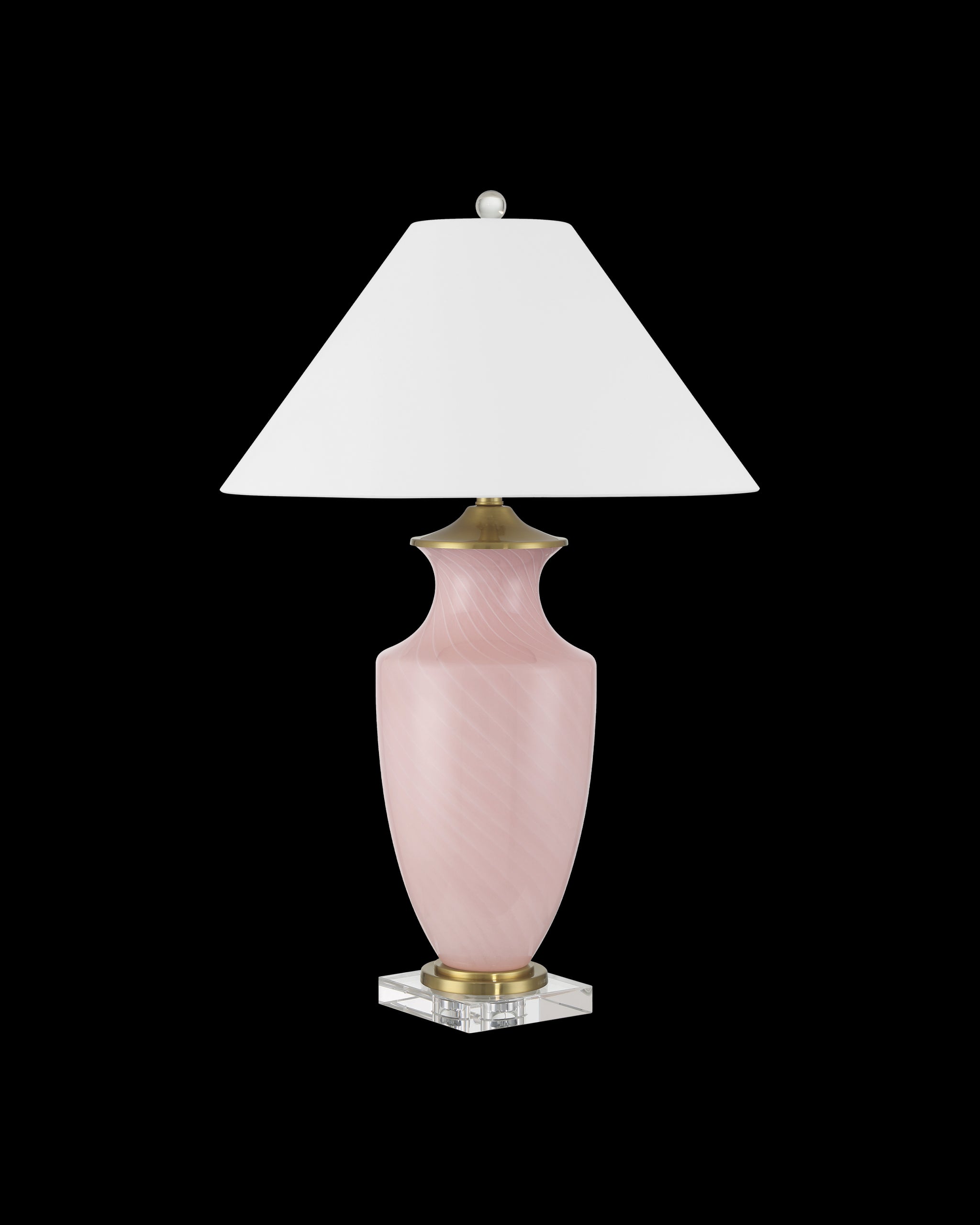 Currey & Company Lucy Pink Table Lamp