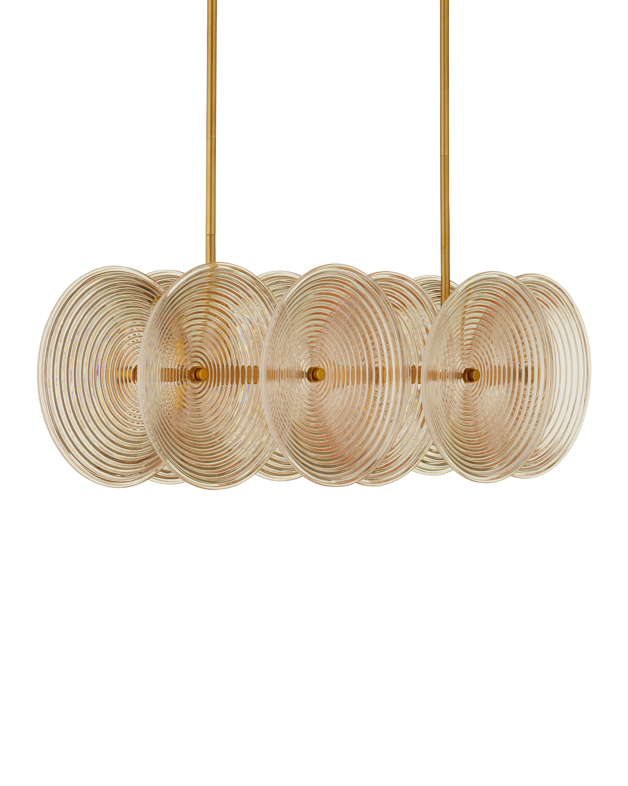 Currey & Company Whirlwind Rectangular Chandelier