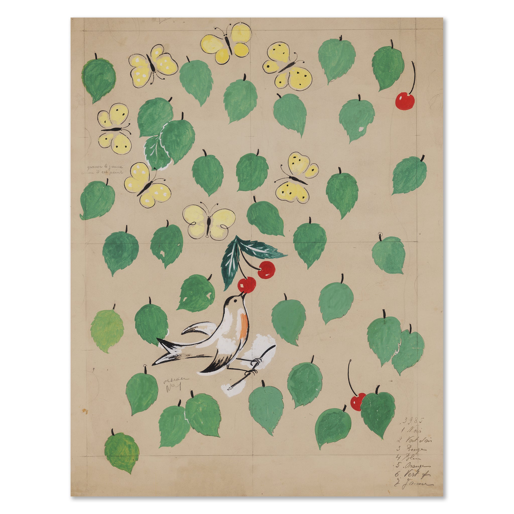 Paule Marrot Cherries Art