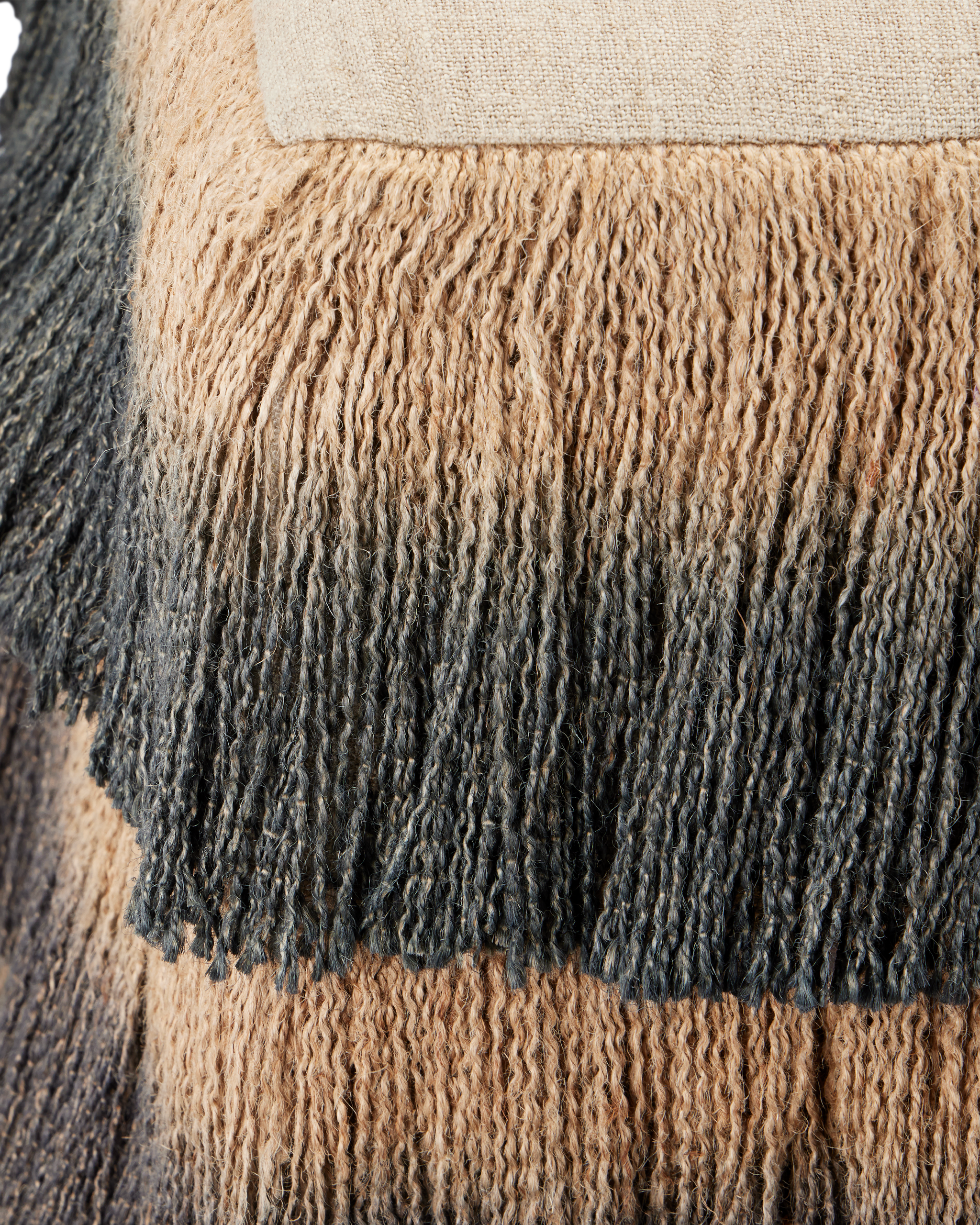 Currey & Company Jute Fringe Ottoman