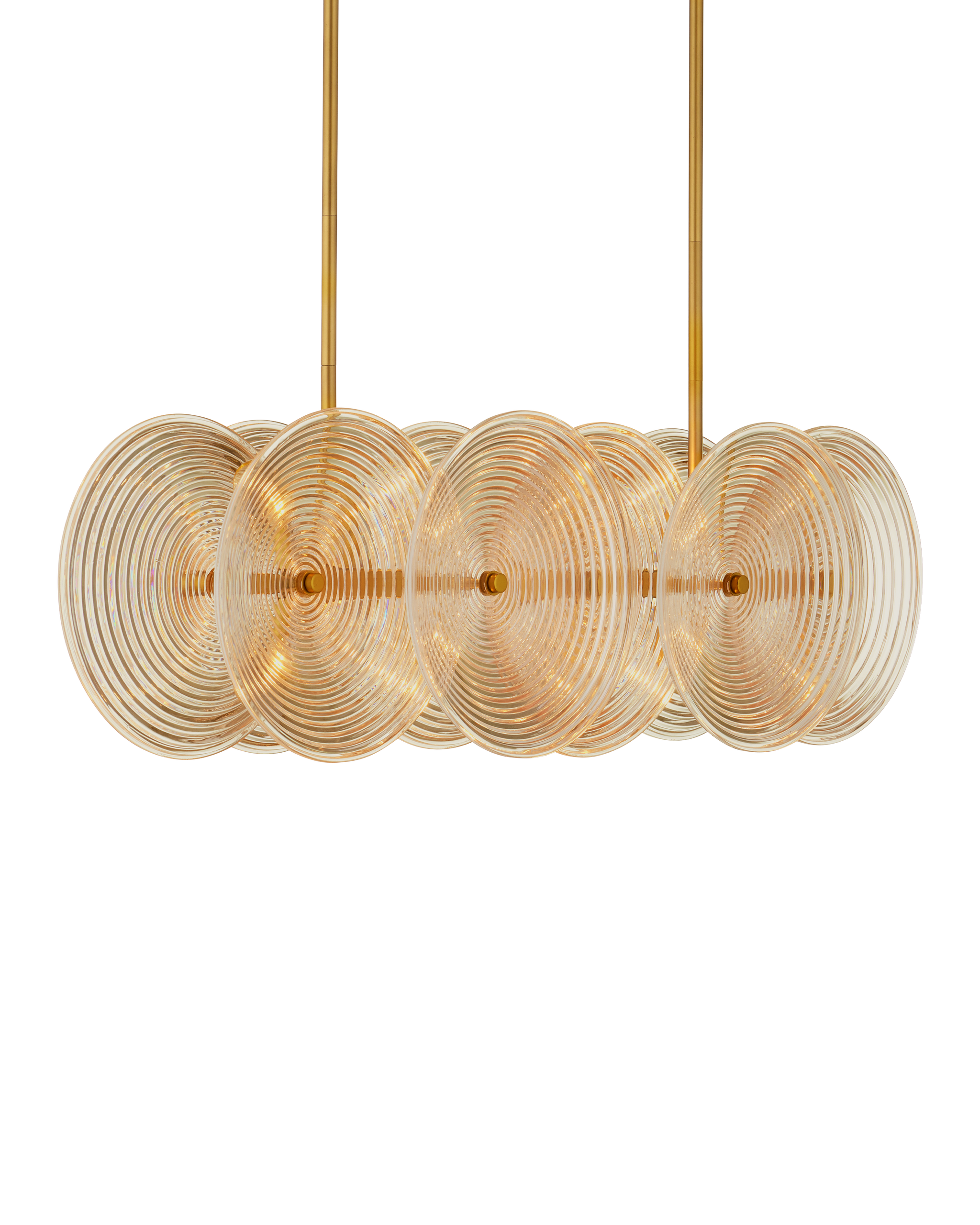 Currey & Company Whirlwind Rectangular Chandelier