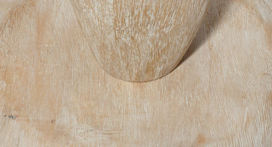 Jamie Young Almond Floor Lamp, White Washed Wood