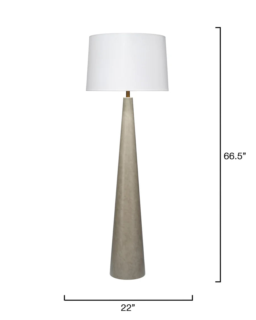 Jamie Young Alps Floor Lamp, Warm Grey Steel