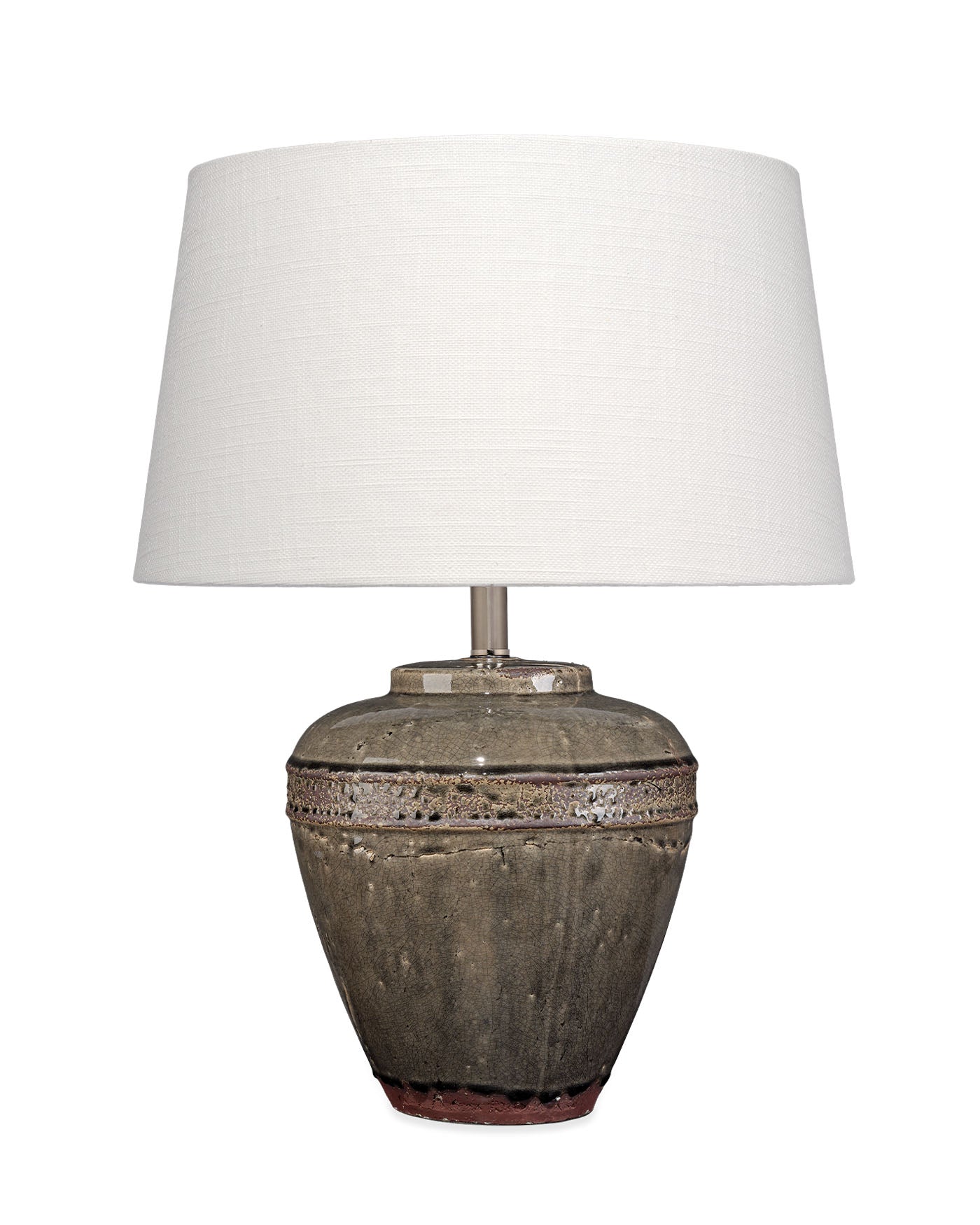 Jamie Young Avondale Ceramic Table Lamp With Linen Shade