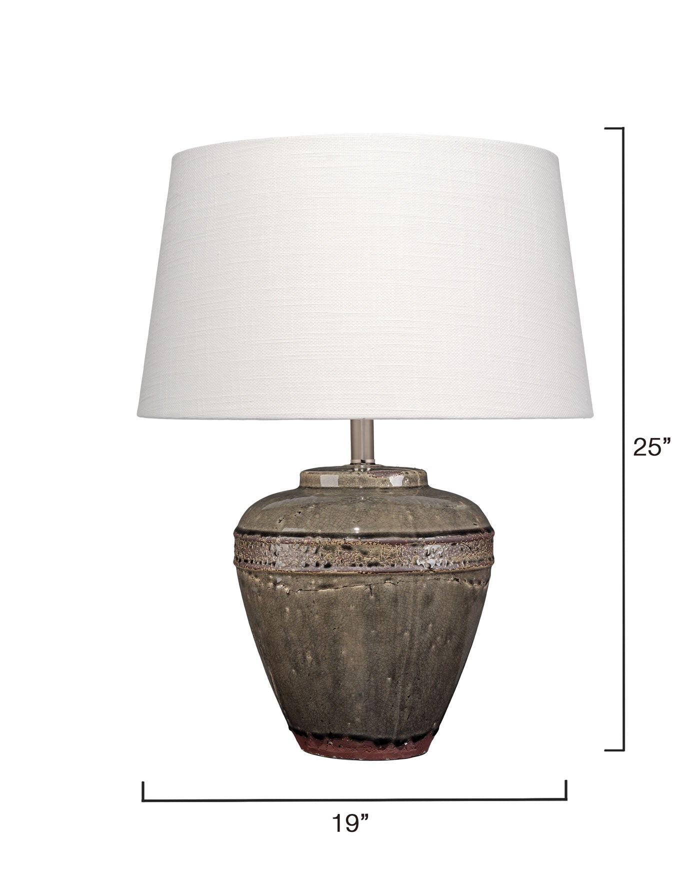 Jamie Young Avondale Ceramic Table Lamp With Linen Shade