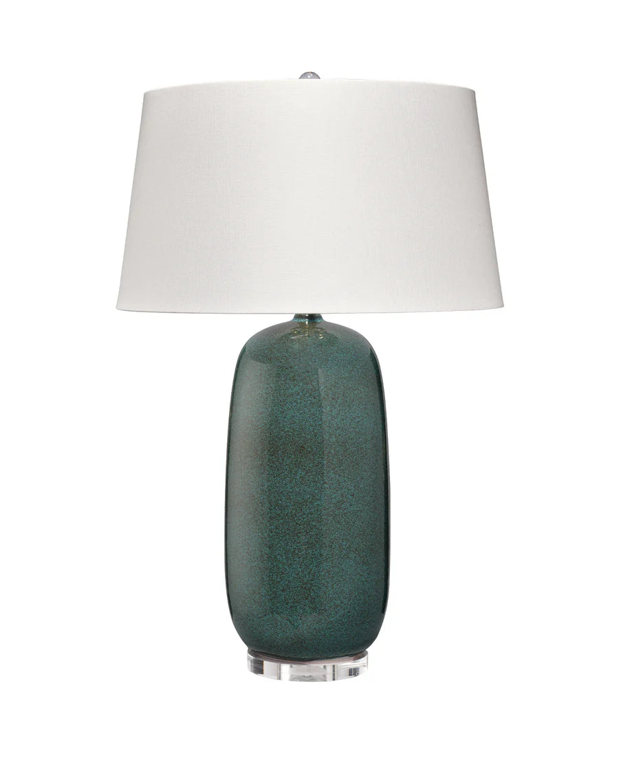 Jamie Young Balsam Table Lamp, Teal Ceramic