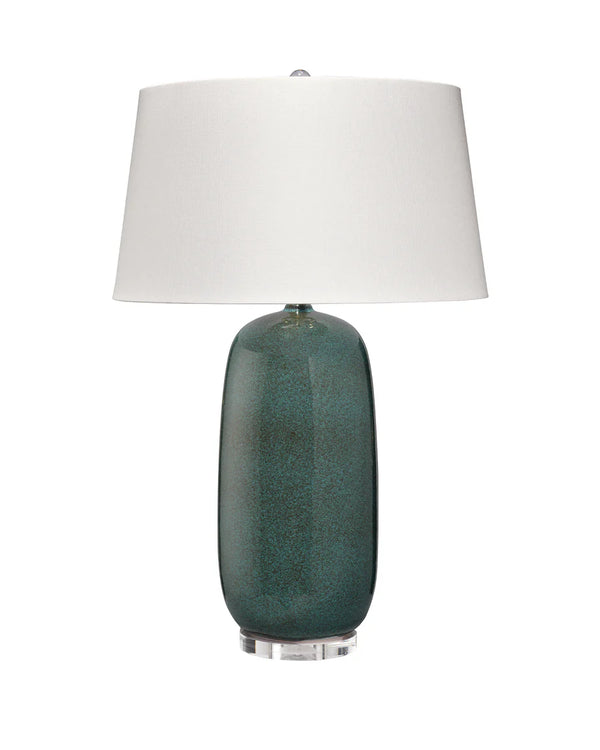 Jamie Young Balsam Table Lamp, Teal Ceramic