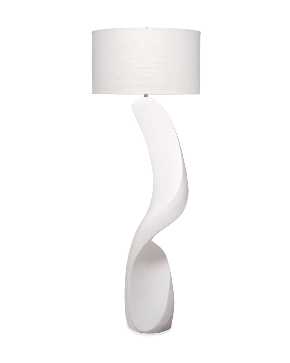Jamie Young Cobra Ricestone Floor Lamp With Linen Shade