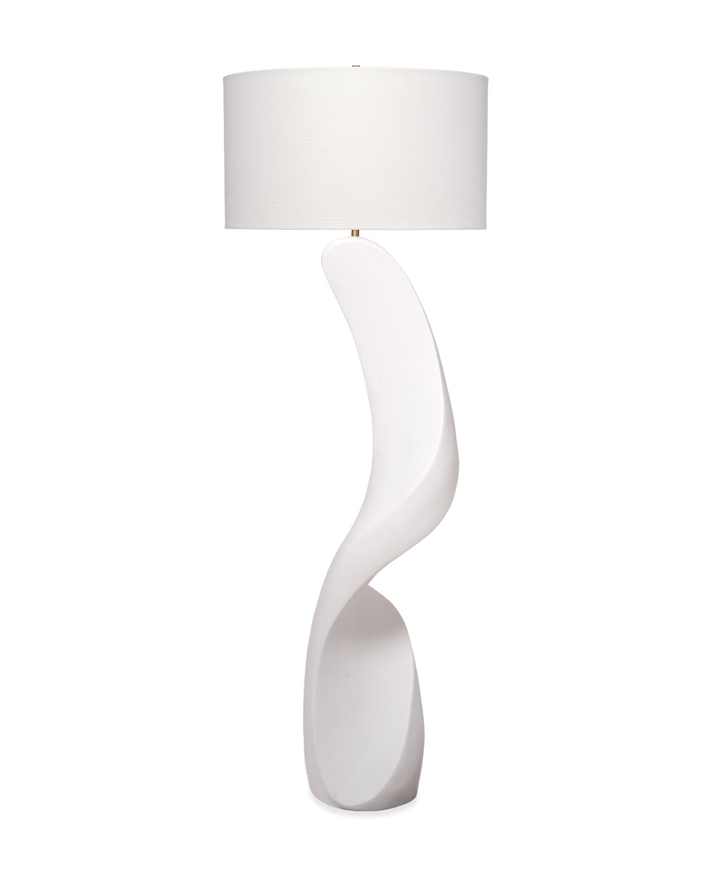 Jamie Young Cobra Ricestone Floor Lamp With Linen Shade