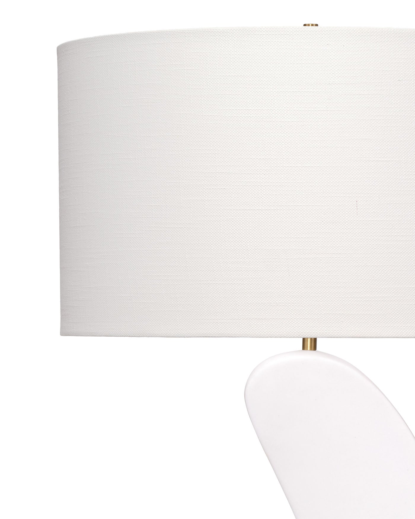 Jamie Young Cobra Ricestone Floor Lamp With Linen Shade