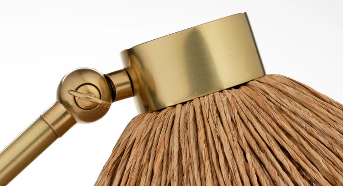 Jamie Young Fitzgerald Floor Lamp, Natural Abaca Rope