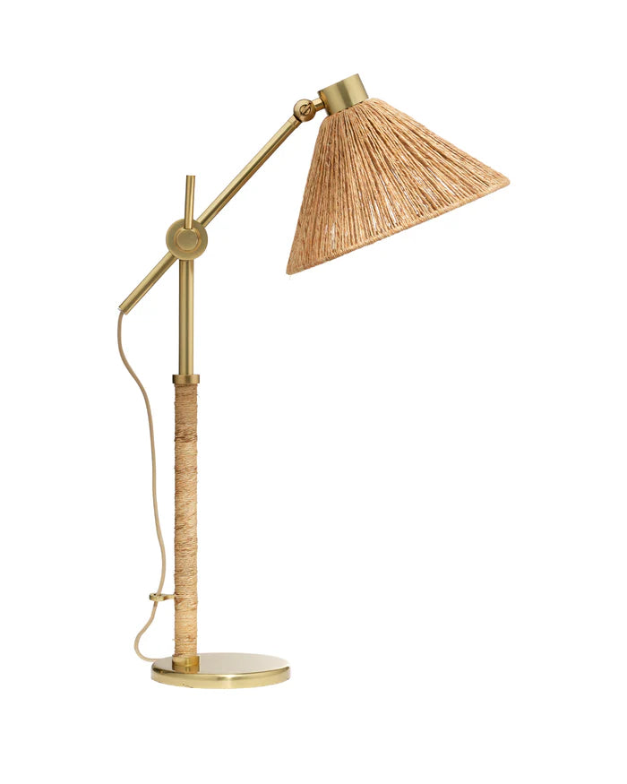 Jamie Young Fitzgerald Table Lamp, Natural Abaca Rope