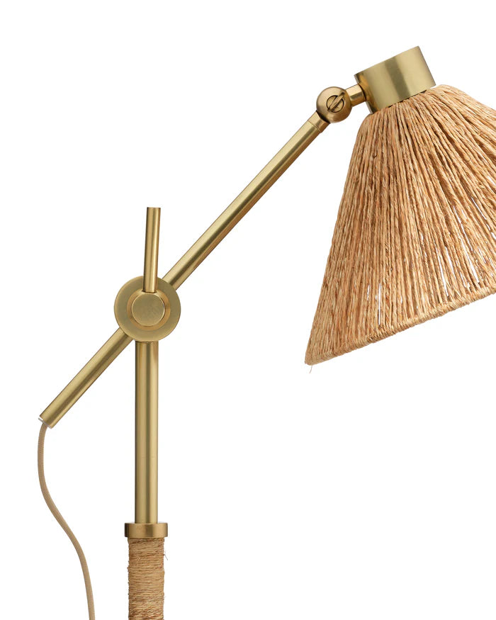 Jamie Young Fitzgerald Table Lamp, Natural Abaca Rope