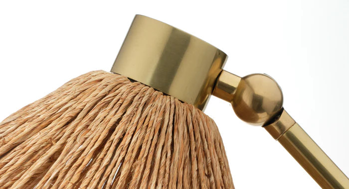 Jamie Young Fitzgerald Table Lamp, Natural Abaca Rope