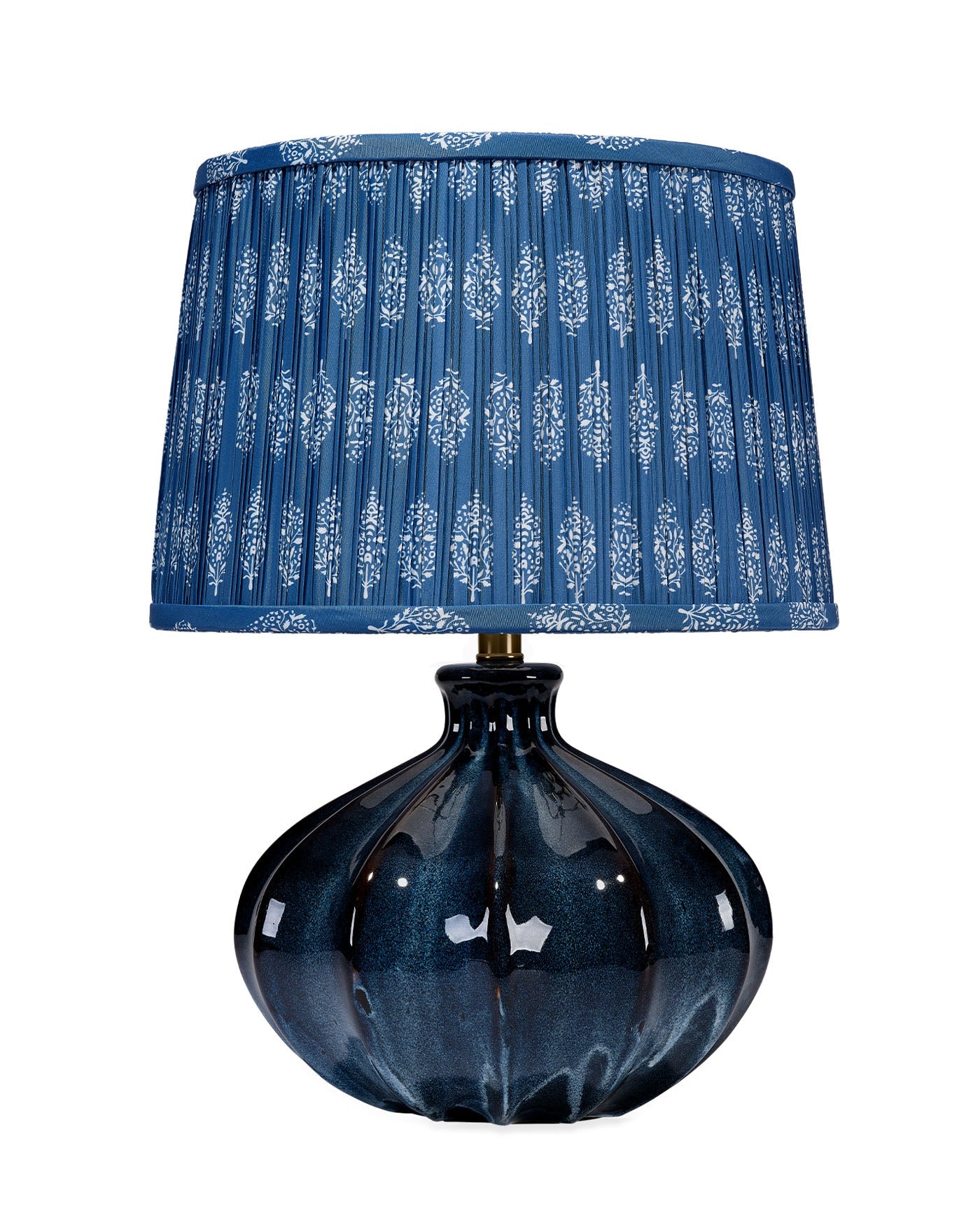 Jamie Young Hershey Ceramic Table Lamp With Cotton Shade