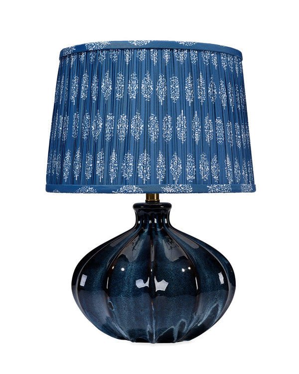 Jamie Young Hershey Ceramic Table Lamp With Cotton Shade