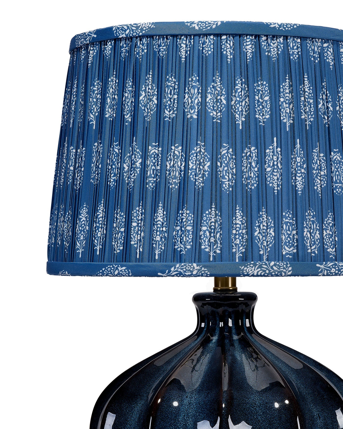 Jamie Young Hershey Ceramic Table Lamp With Cotton Shade