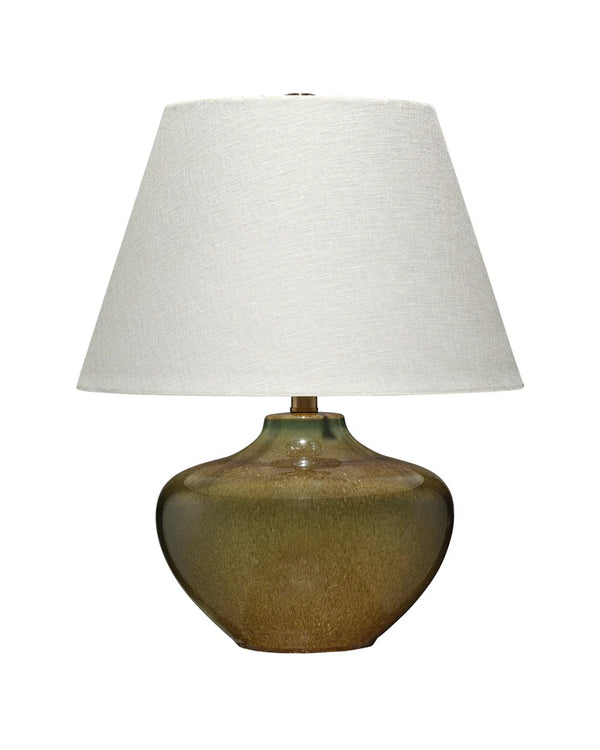 Jamie Young Monroe Table Lamp, Olive Green Ceramic