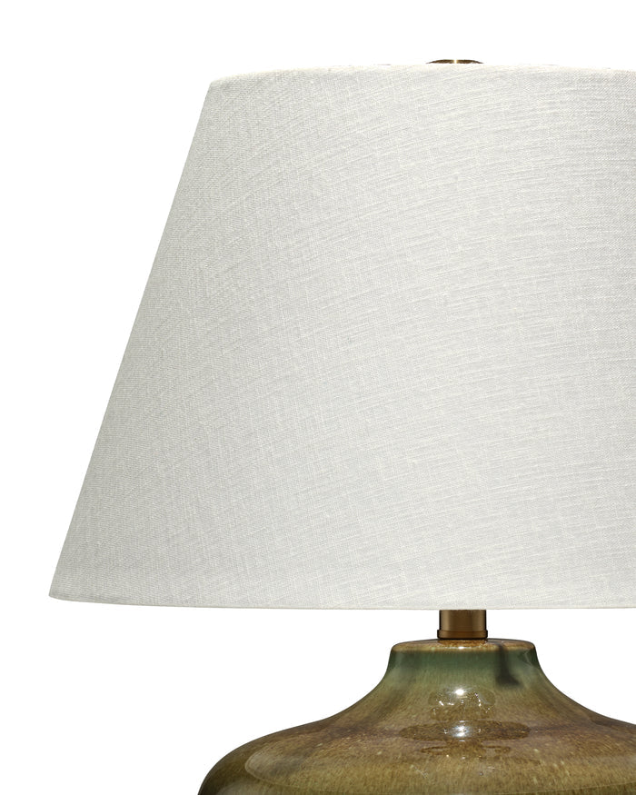 Jamie Young Monroe Table Lamp, Olive Green Ceramic