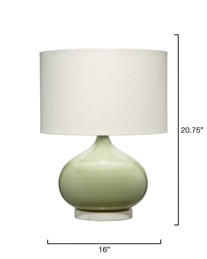 Jamie Young Moss Table Lamp, Sage Green