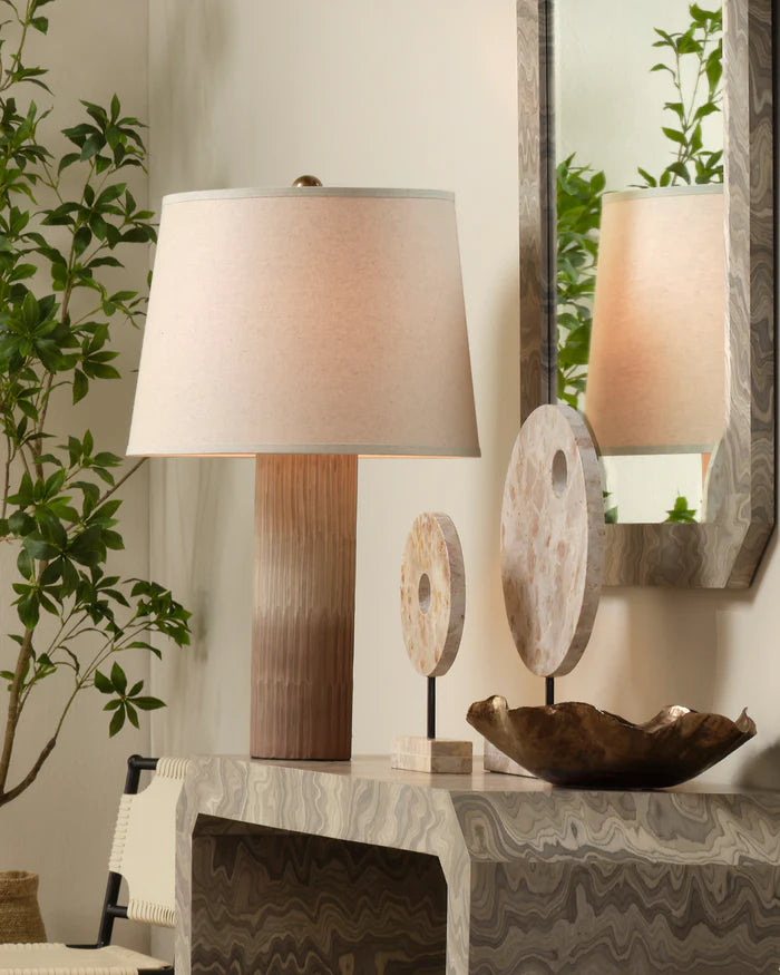 Jamie Young Phoenix Table Lamp, Sand Ombre