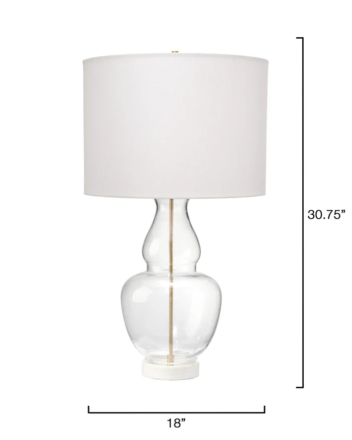 Jamie Young Poised Table Lamp, Clear Glass