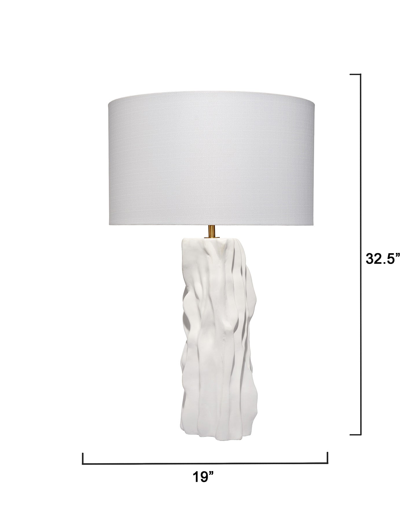 Jamie Young Sweetwood Ceramid Table Lamp With Linen Shade