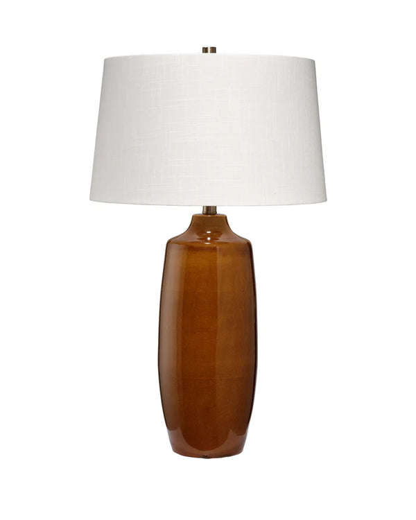 Jamie Young Toffee Table Lamp, Cider Brown Ceramic