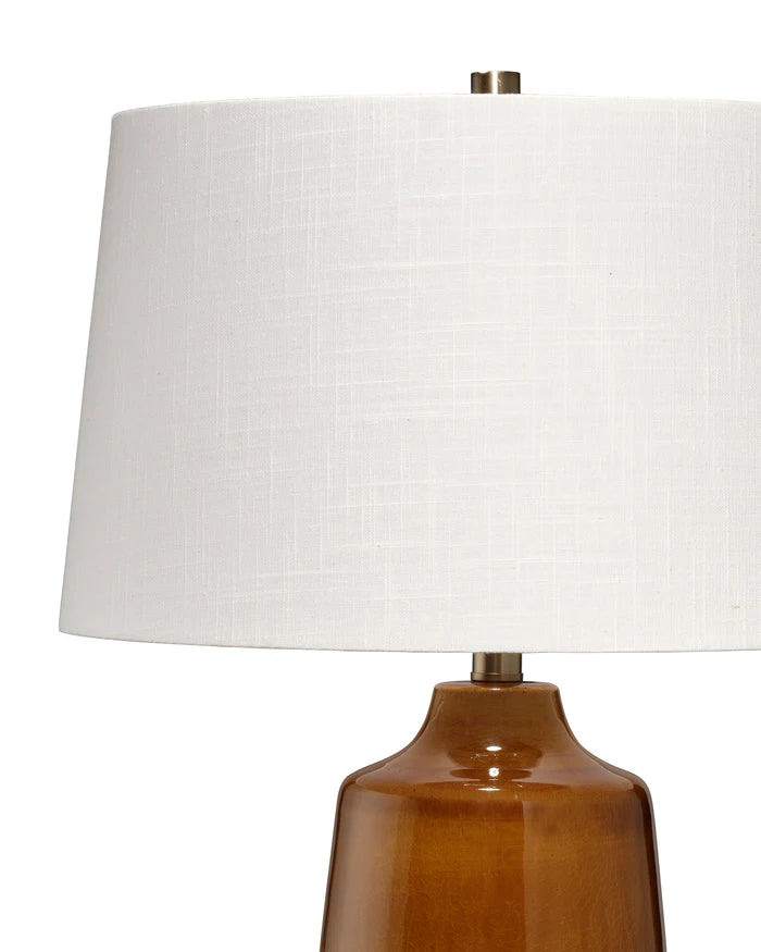 Jamie Young Toffee Table Lamp, Cider Brown Ceramic