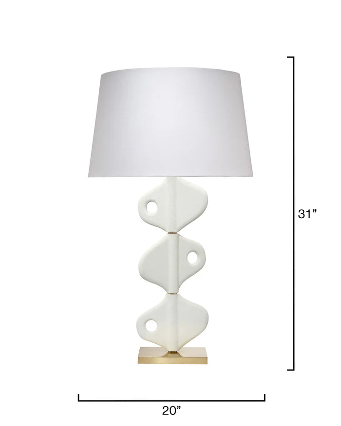 Jamie Young Vertebrae Table Lamp, White Plaster