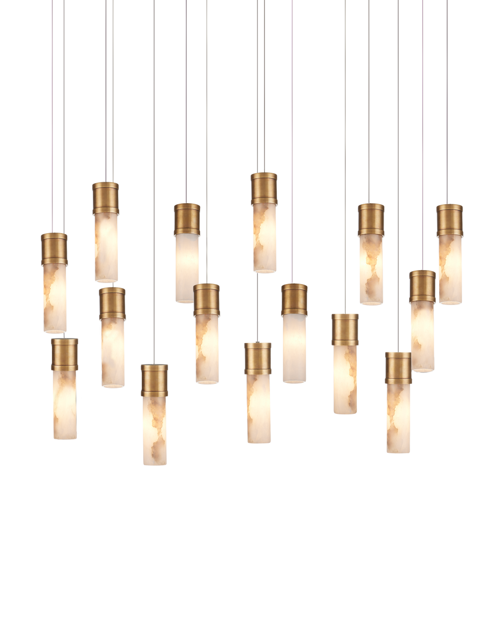 Currey And Company Cannula 15 Light Multi Drop Pendant
