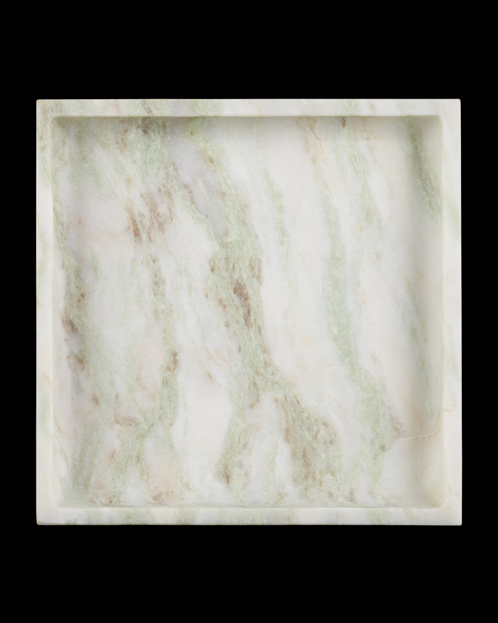 Currey & Company Bilbao Onyx Square Tray