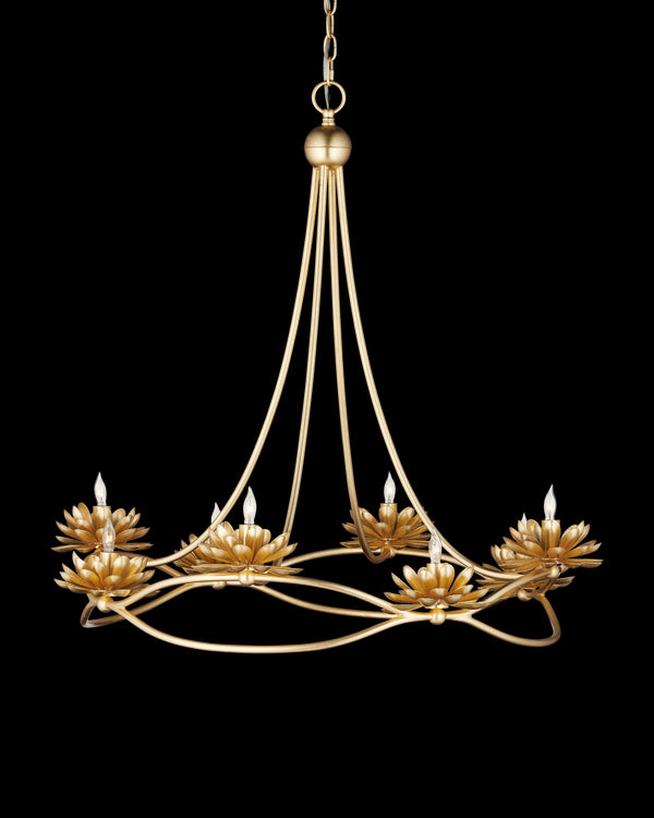 Currey & Company Cyrene Gold Chandelier