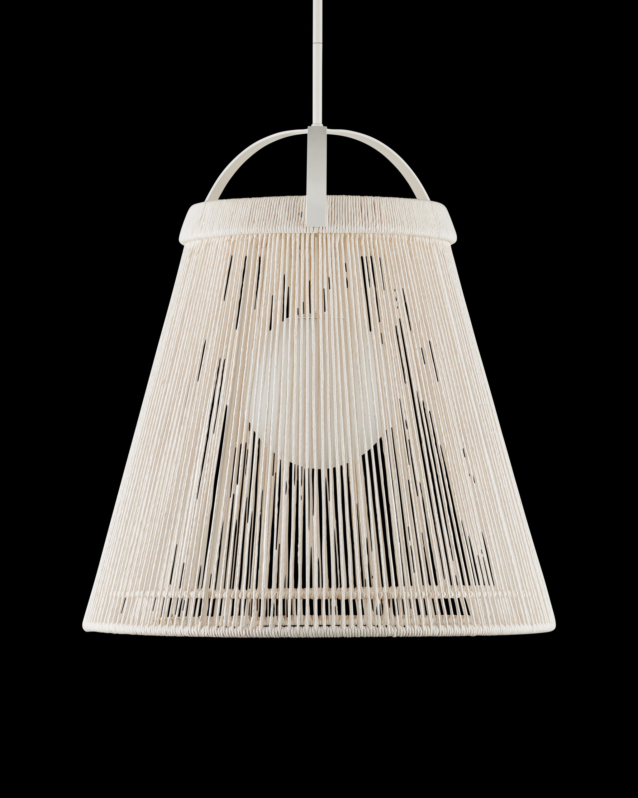 Currey & Company Parnell Medium White Pendant