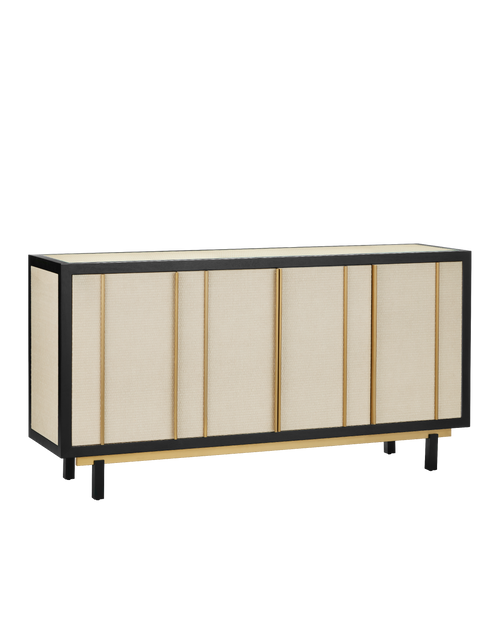 Currey & Company Deanna Raffia Credenza