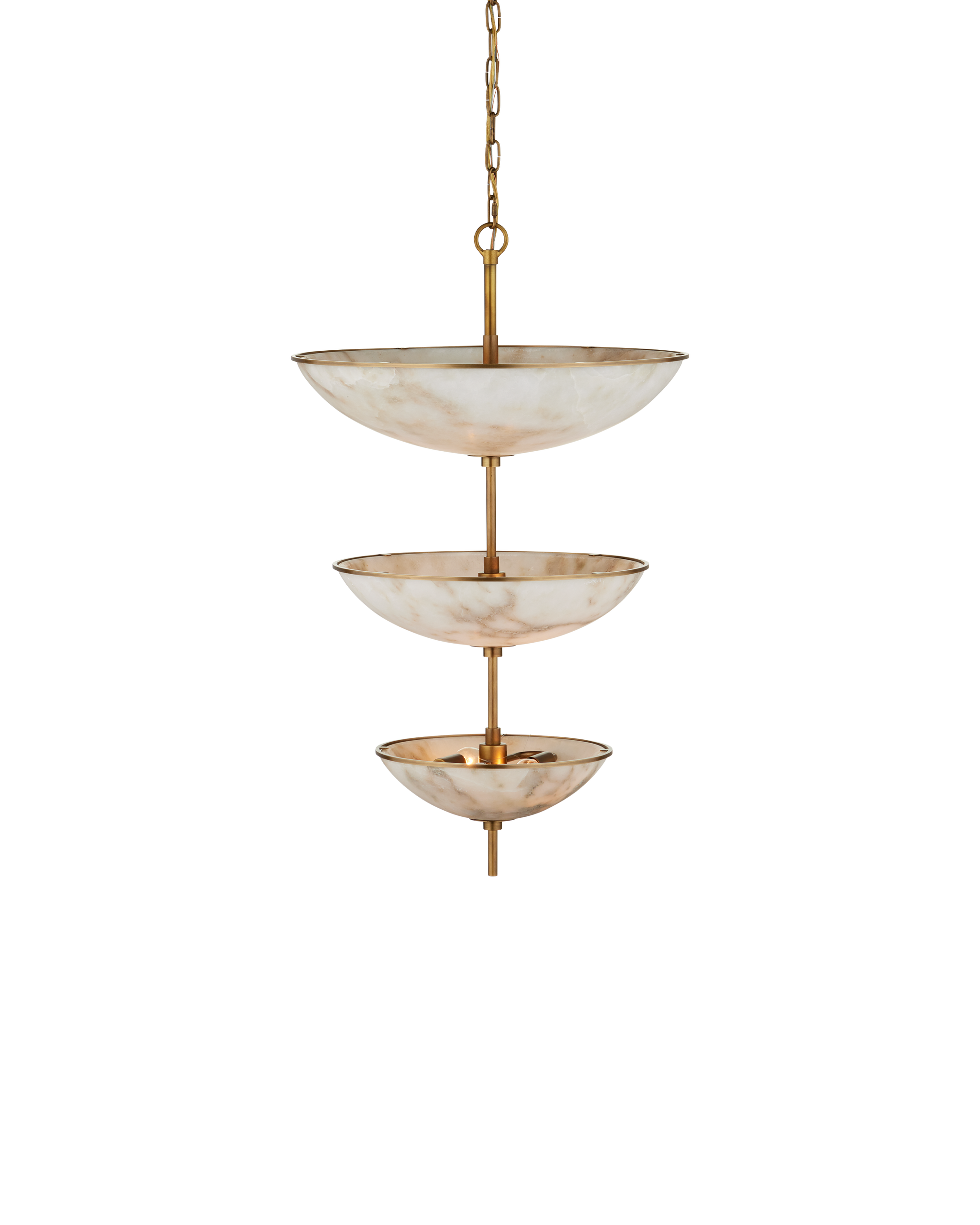 Currey & Company Volterra Three Tier Chandelier