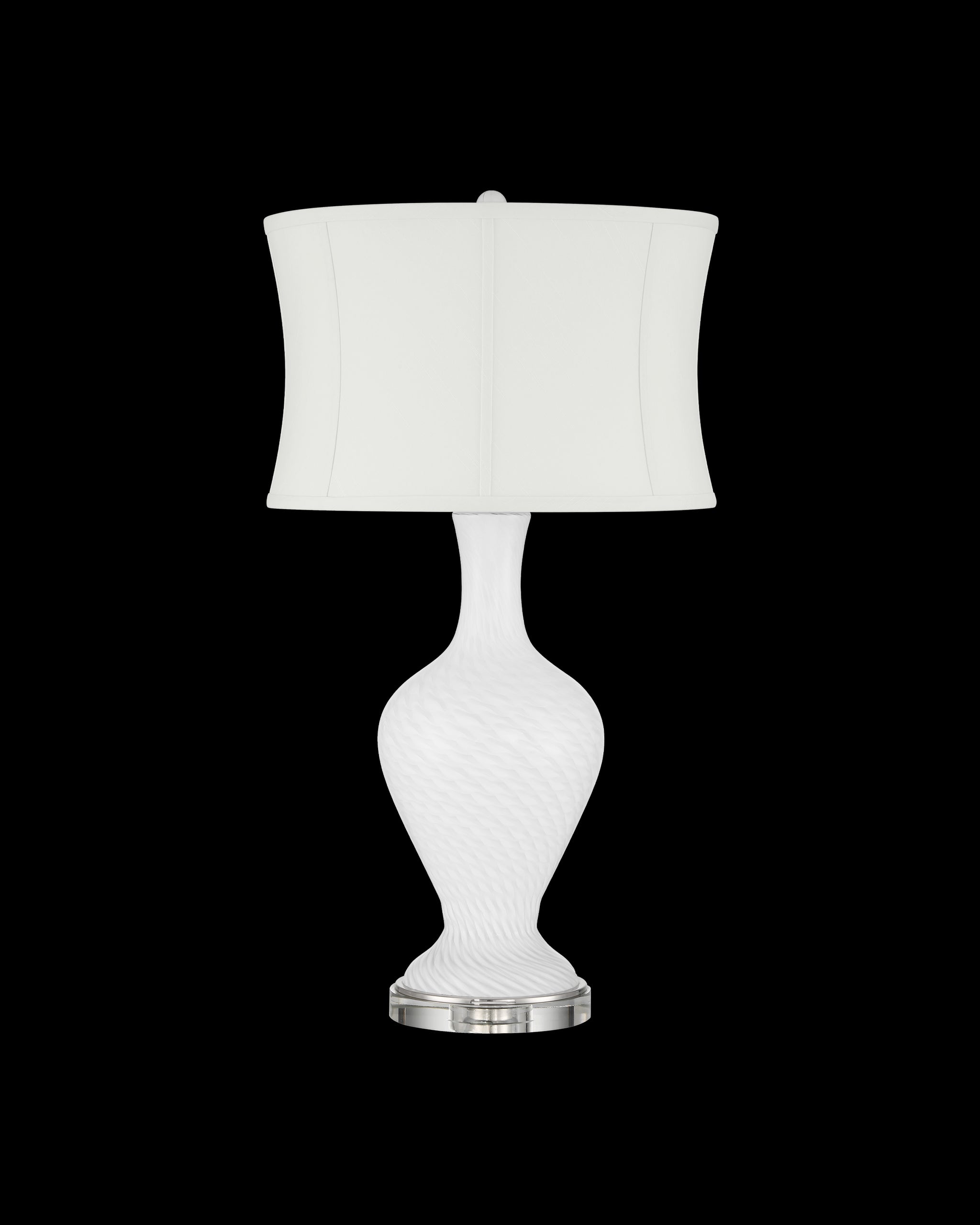 Currey & Company Zeta White Table Lamp