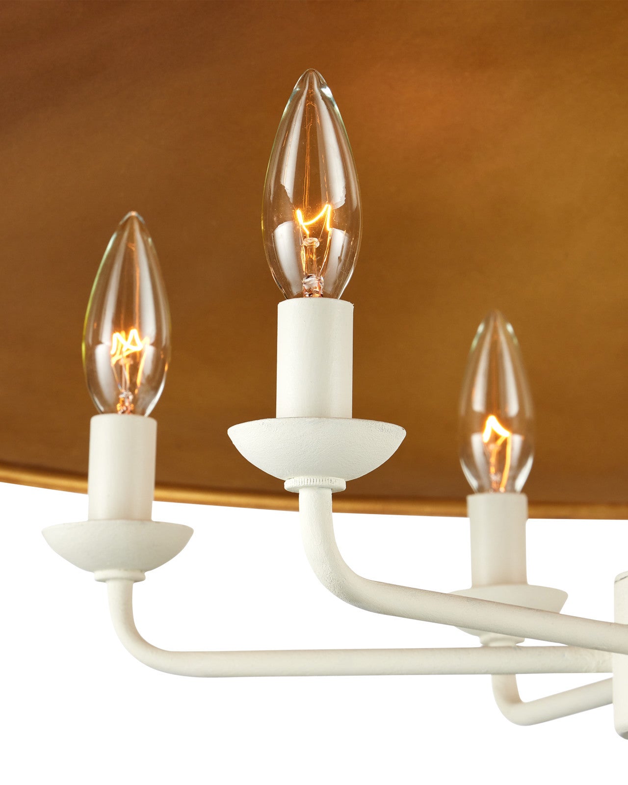 Currey & Company Brussels 36" Snow White 6 Light Chandelier