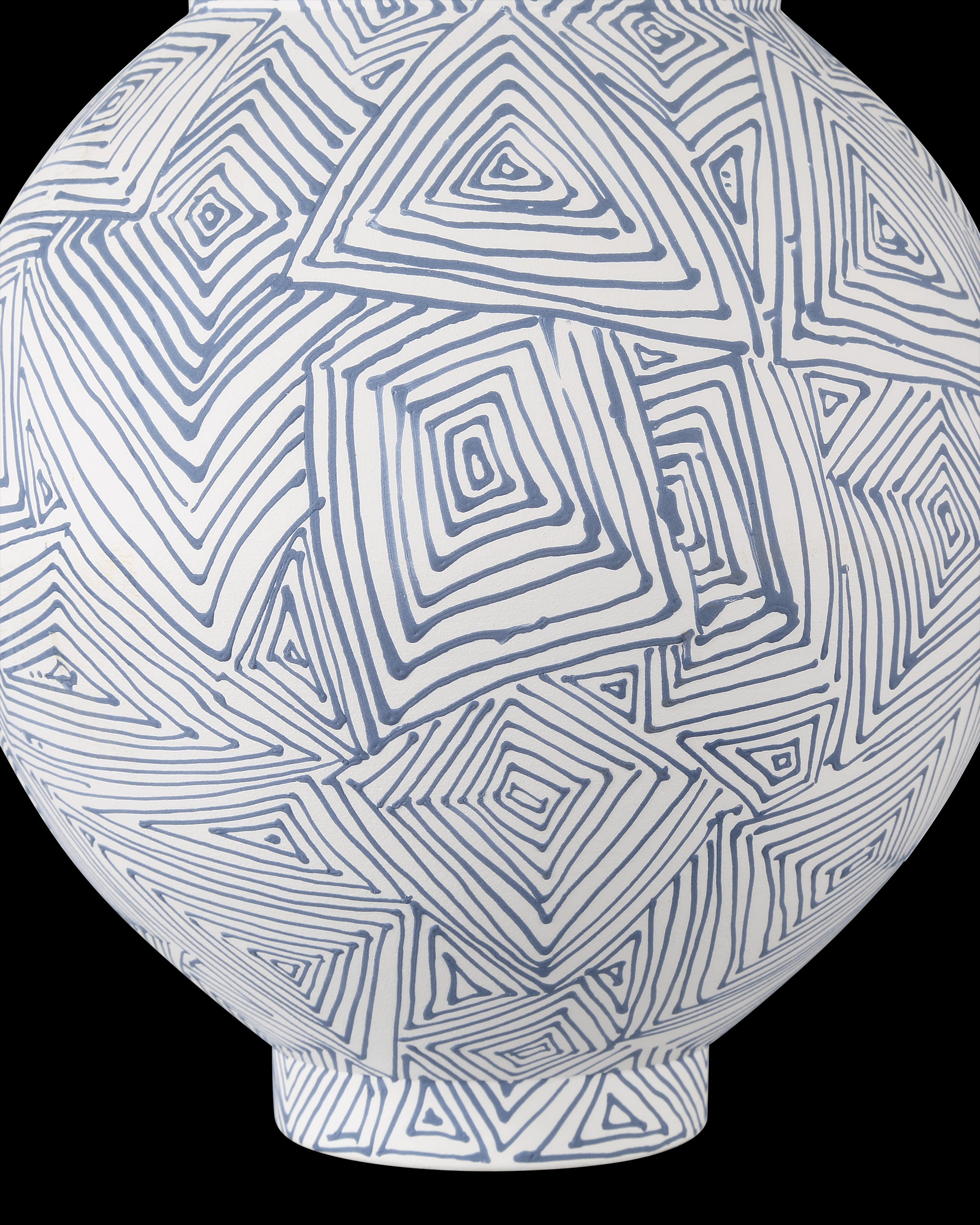 Currey & Company Blue Zag Large Vase