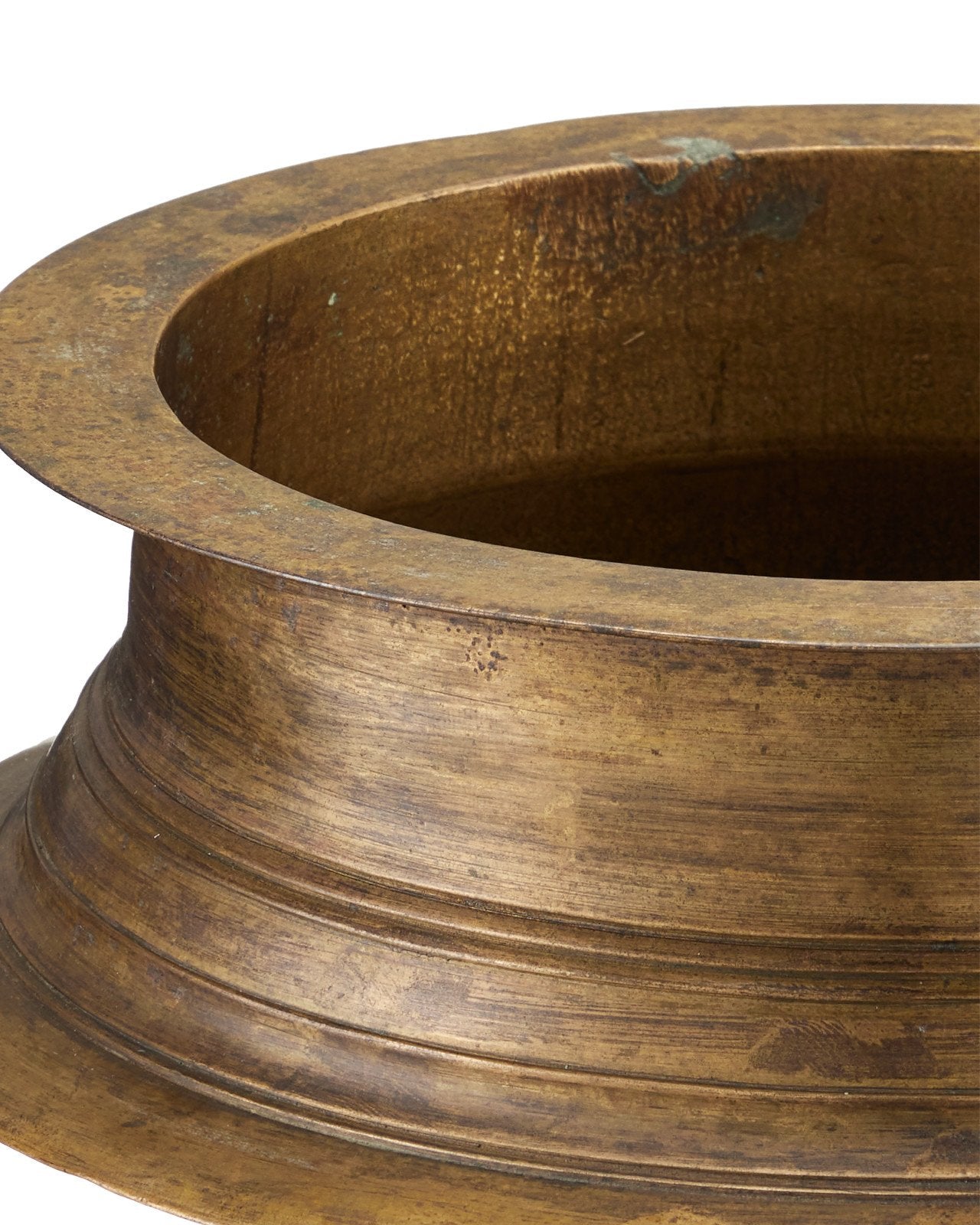 Currey & Company Tanjore 12" Antique Brass Ritual Bowl