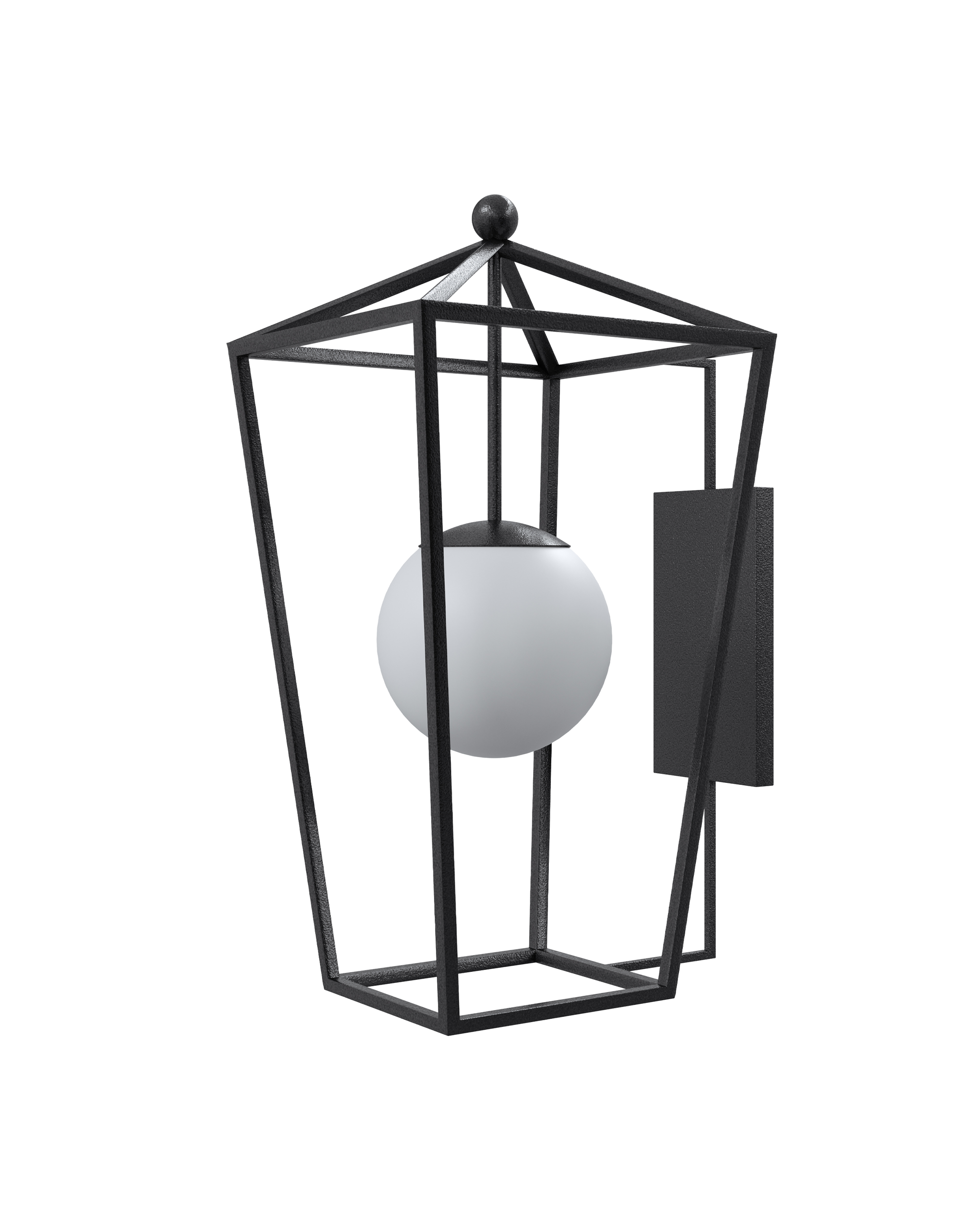 Currey And Company Denison Large Black Outdoor Wall Sconce