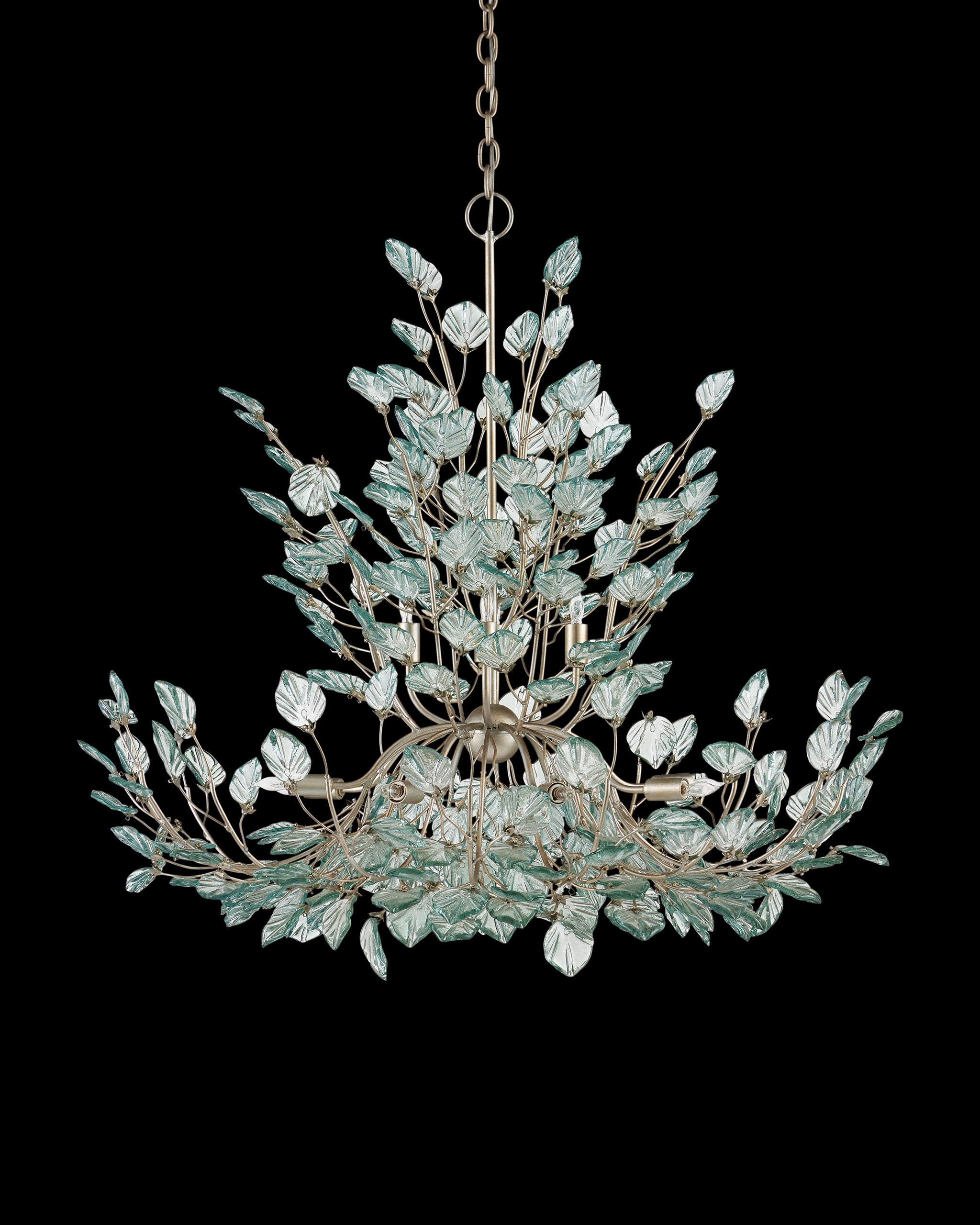 Currey & Company Baobab Large Silver Chandelier